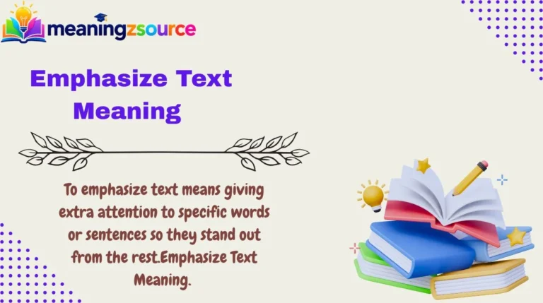 Emphasize Text Meaning