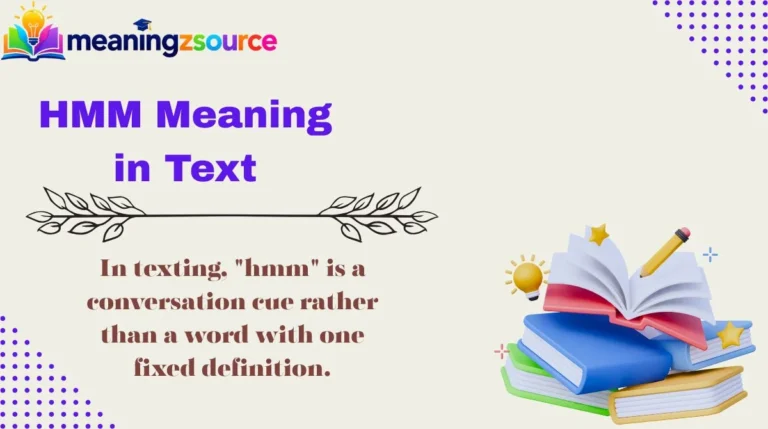 HMM Meaning in Text