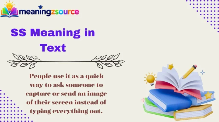 SS Meaning in Text