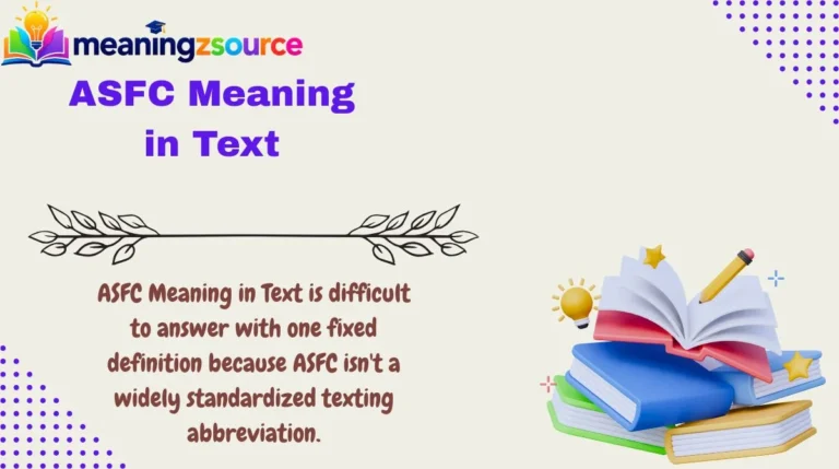 ASFC Meaning in Text
