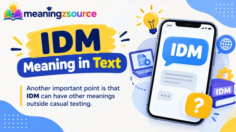 IDM Meaning in Text