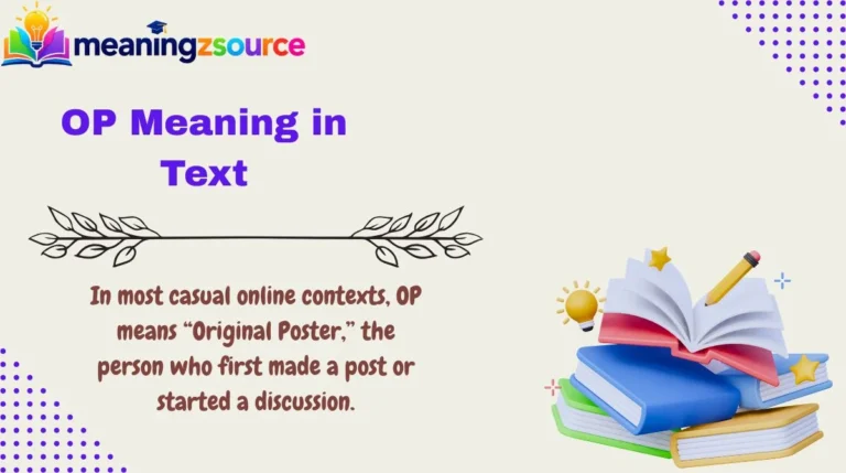 OP Meaning in Text